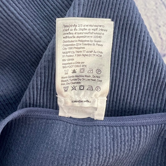 Women's‎ Cotton-on Ribbed Cropped Tank Top Med/Large Steele Gray Blue - Picture 5 of 6